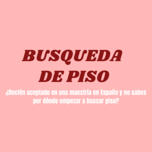 BUSQUEDA DE HABITACIÓN ESPAÑA